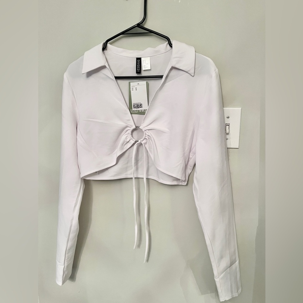 Brand New Never Worn Cropped Long Sleeve Shirt